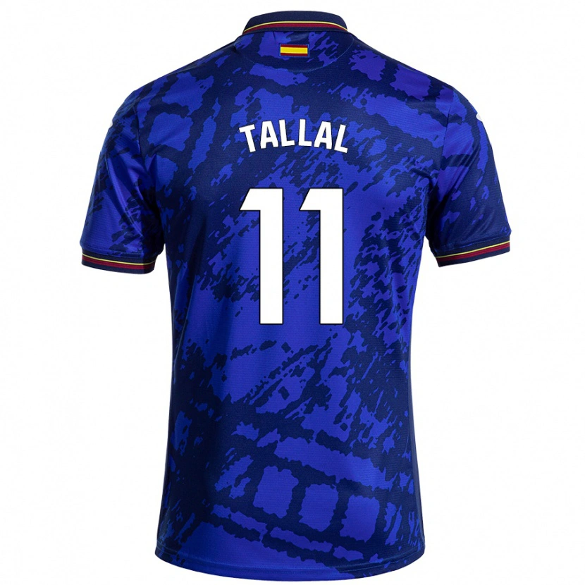 Danxen Niño Camiseta Yassin Tallal #11 Azul Más Oscuro 1ª Equipación 2024/25 La Camisa