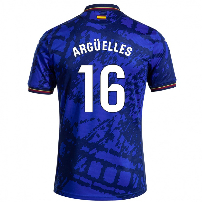 Danxen Niño Camiseta David Argüelles #16 Azul Más Oscuro 1ª Equipación 2024/25 La Camisa