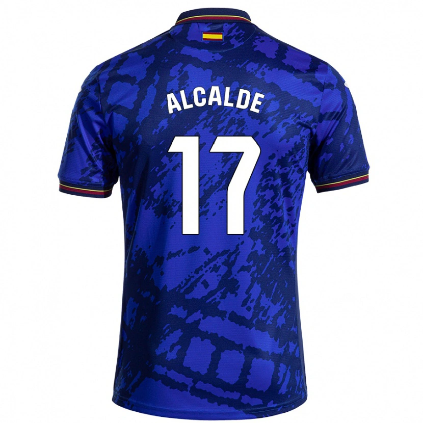 Danxen Niño Camiseta Jacobo Alcalde #17 Azul Más Oscuro 1ª Equipación 2024/25 La Camisa