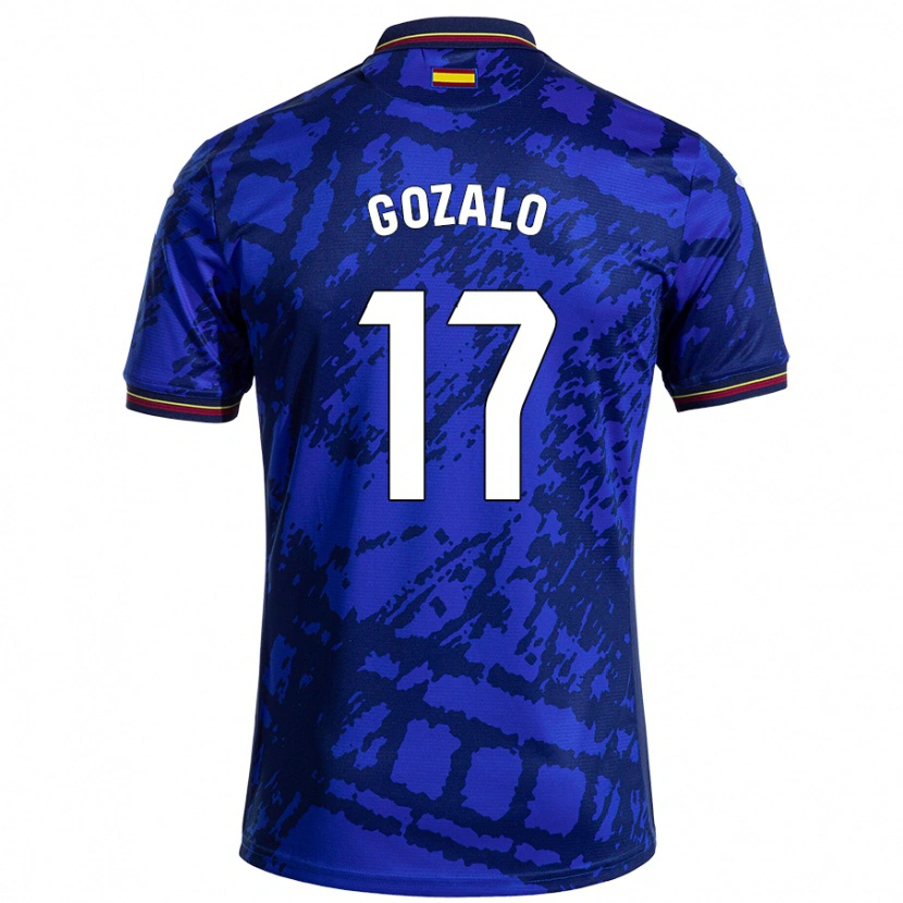 Danxen Niño Camiseta Marcos Gozalo #17 Azul Más Oscuro 1ª Equipación 2024/25 La Camisa