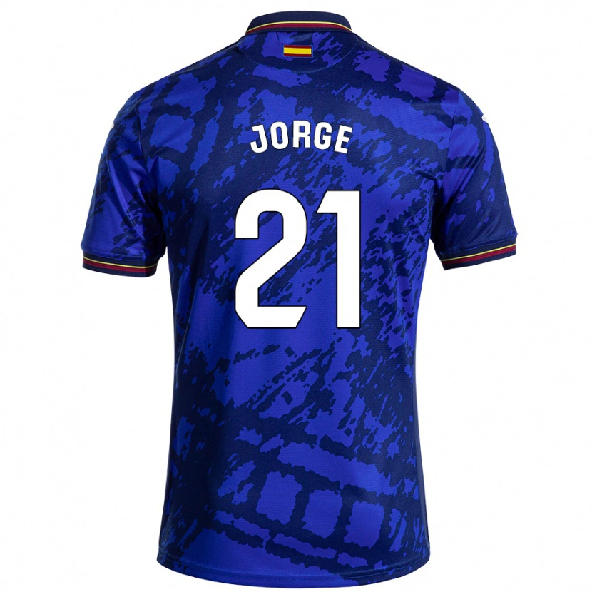 Danxen Niño Camiseta Jeremy Jorge #21 Azul Más Oscuro 1ª Equipación 2024/25 La Camisa