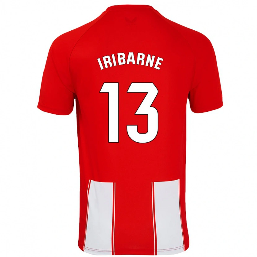 Danxen Niño Camiseta Bruno Iribarne #13 Rojo Blanco 1ª Equipación 2024/25 La Camisa