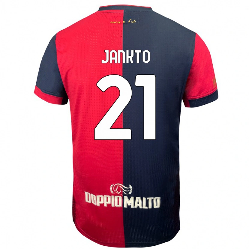 Danxen Niño Camiseta Jakub Jankto #21 Rojo Azul Más Oscuro 1ª Equipación 2024/25 La Camisa