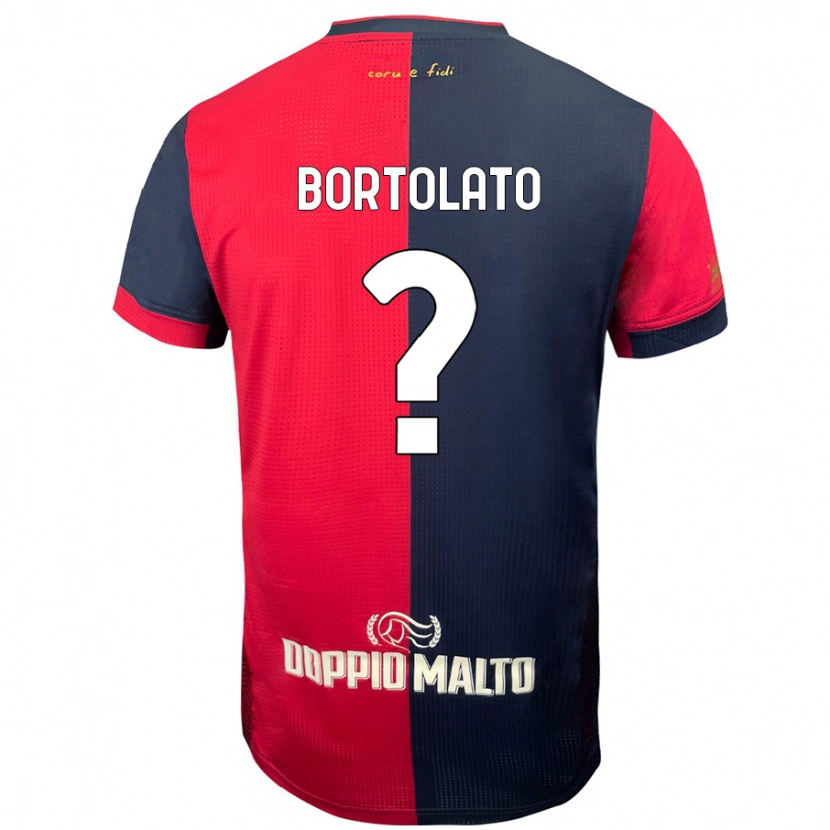 Danxen Niño Camiseta Filippo Bortolato #0 Rojo Azul Más Oscuro 1ª Equipación 2024/25 La Camisa