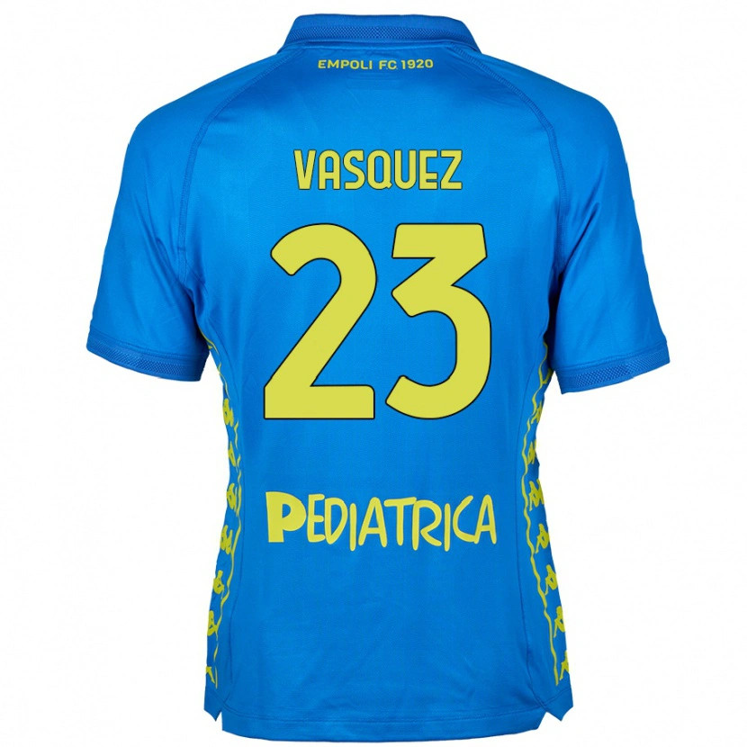 Danxen Niño Camiseta Devis Vásquez #23 Azul 1ª Equipación 2024/25 La Camisa