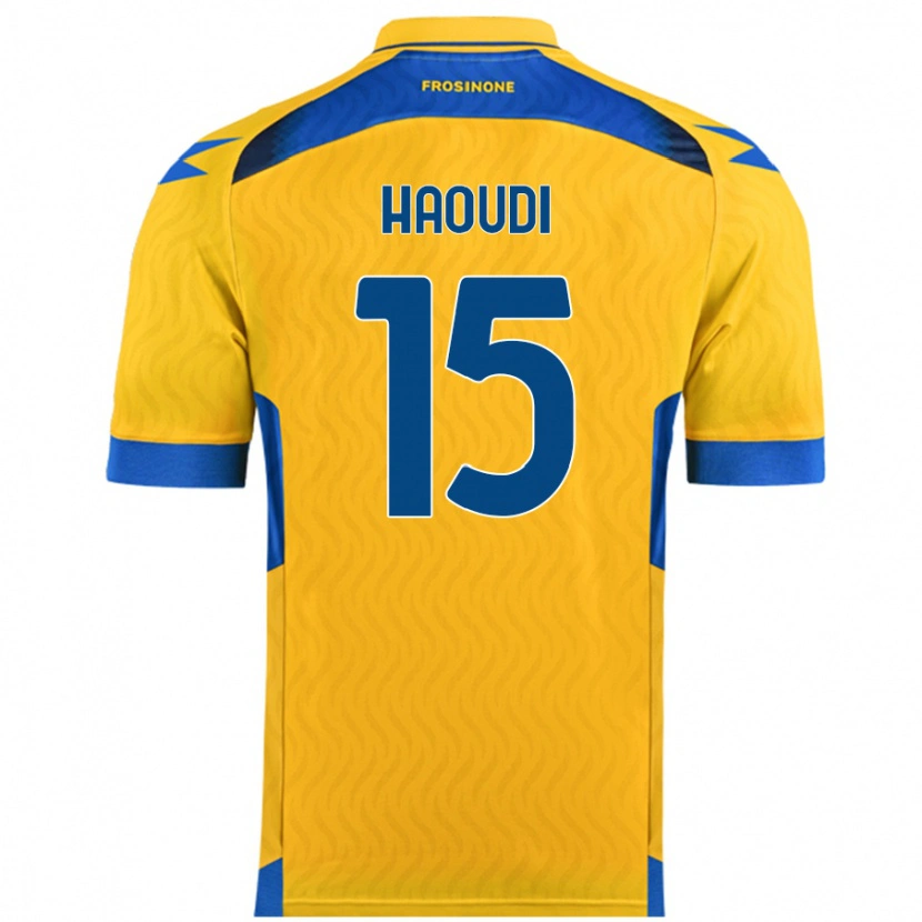 Danxen Niño Camiseta Hamza Haoudi #15 Amarillo 1ª Equipación 2024/25 La Camisa