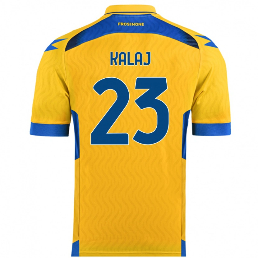 Danxen Niño Camiseta Sergio Kalaj #23 Amarillo 1ª Equipación 2024/25 La Camisa