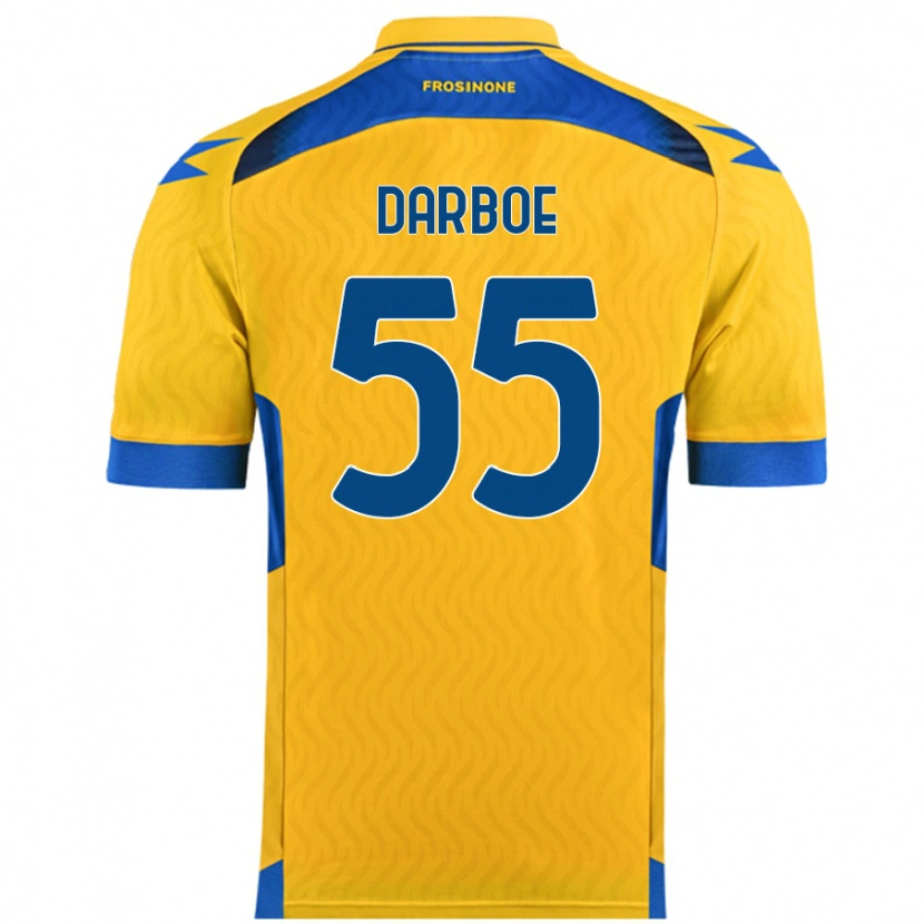 Danxen Niño Camiseta Ebrima Darboe #55 Amarillo 1ª Equipación 2024/25 La Camisa