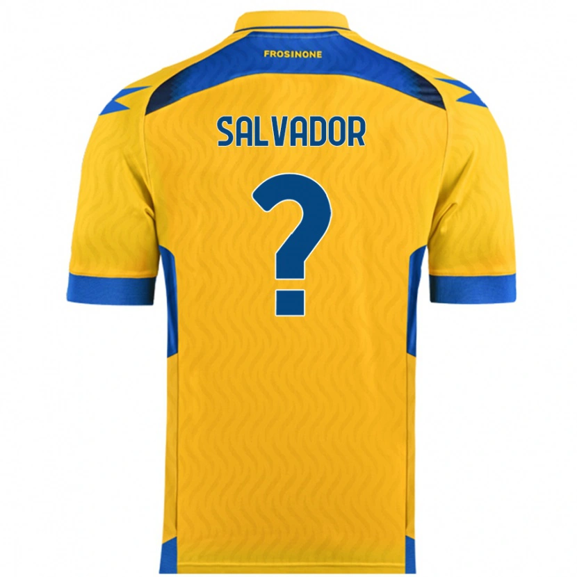 Danxen Niño Camiseta Edoardo Salvador #0 Amarillo 1ª Equipación 2024/25 La Camisa