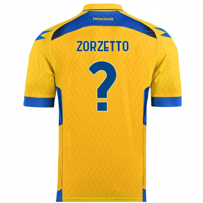 Danxen Niño Camiseta Bruno Zorzetto #0 Amarillo 1ª Equipación 2024/25 La Camisa