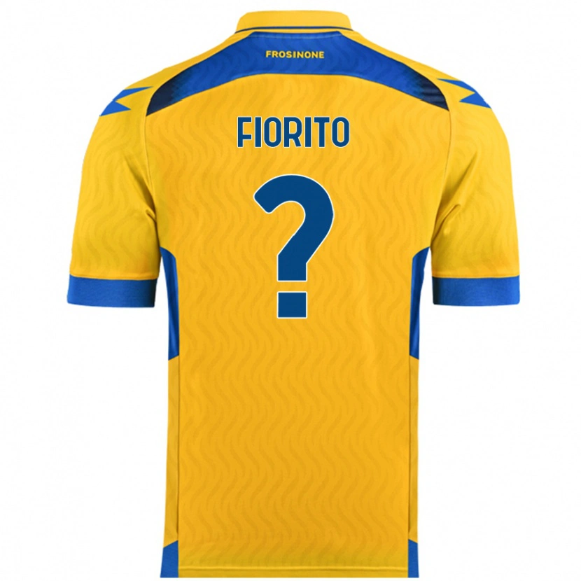 Danxen Niño Camiseta Loris Fiorito #0 Amarillo 1ª Equipación 2024/25 La Camisa