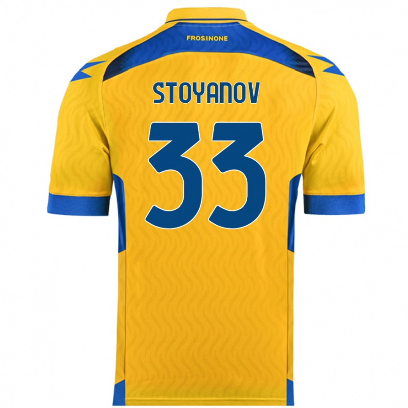 Danxen Niño Camiseta Steliyan Stoyanov #33 Amarillo 1ª Equipación 2024/25 La Camisa