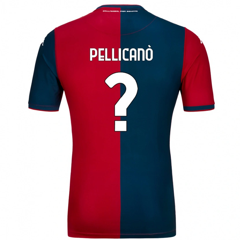 Danxen Niño Camiseta Antonino Pellicanò #0 Rojo Azul Oscuro 1ª Equipación 2024/25 La Camisa