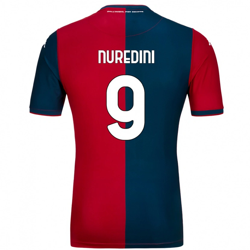 Danxen Niño Camiseta Joi Nuredini #9 Rojo Azul Oscuro 1ª Equipación 2024/25 La Camisa