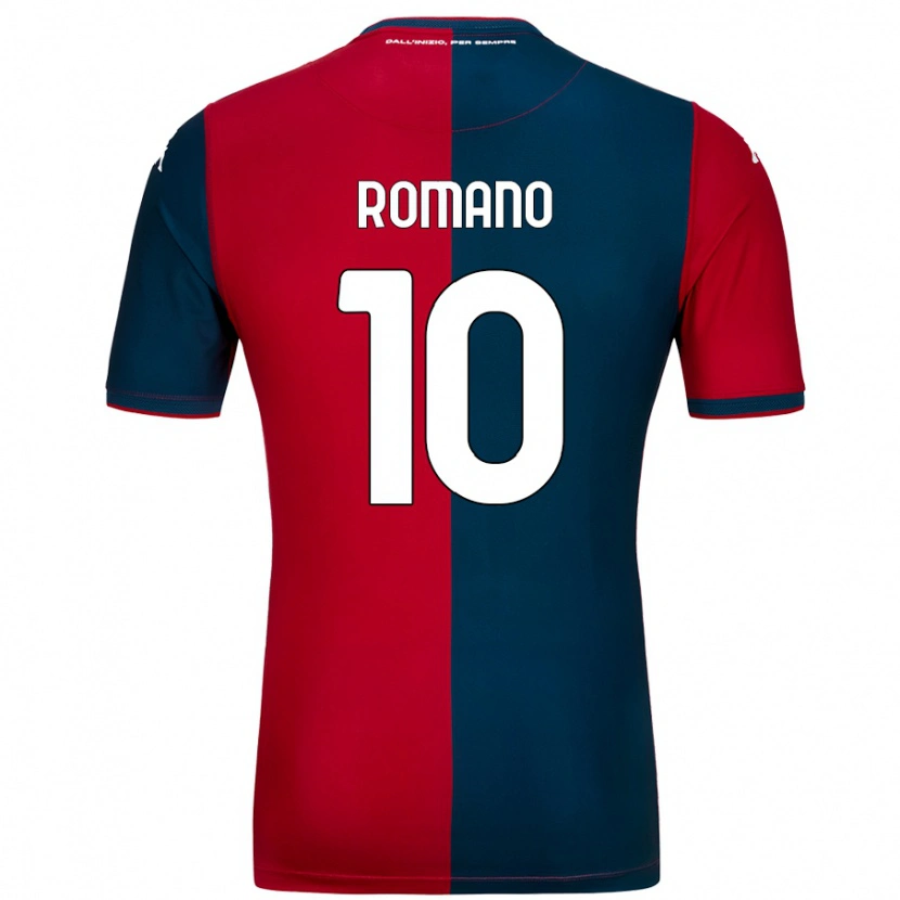 Danxen Niño Camiseta Marco Romano #10 Rojo Azul Oscuro 1ª Equipación 2024/25 La Camisa