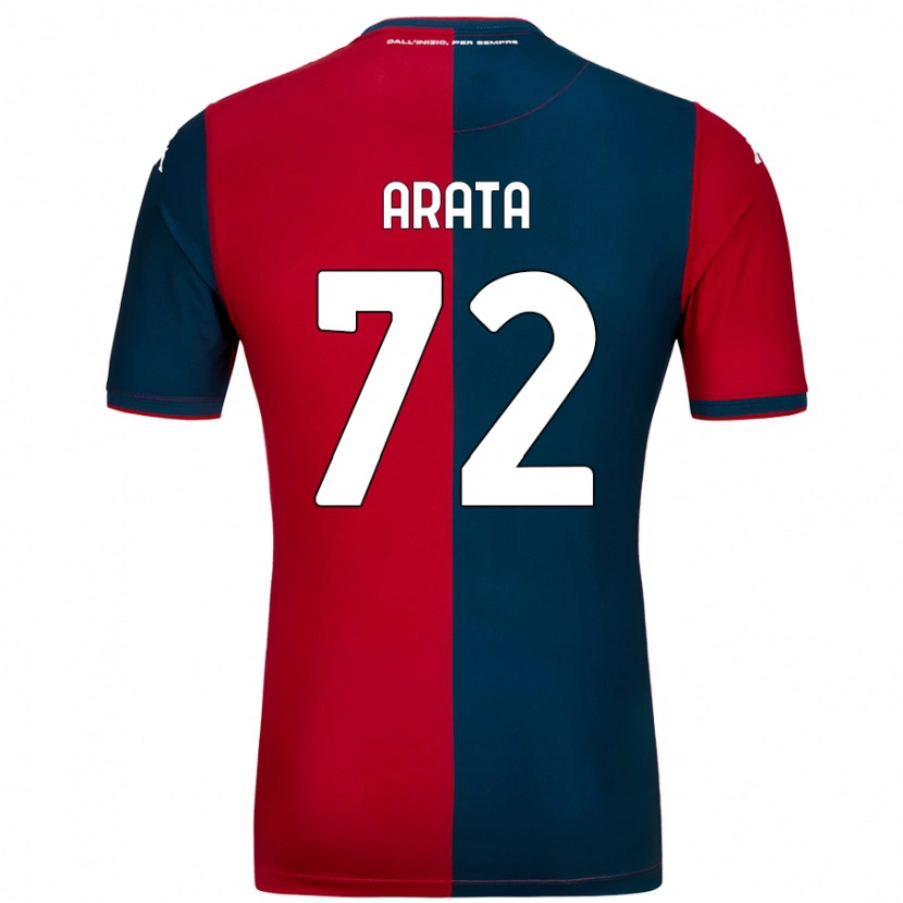 Danxen Niño Camiseta Stefano Arata #72 Rojo Azul Oscuro 1ª Equipación 2024/25 La Camisa