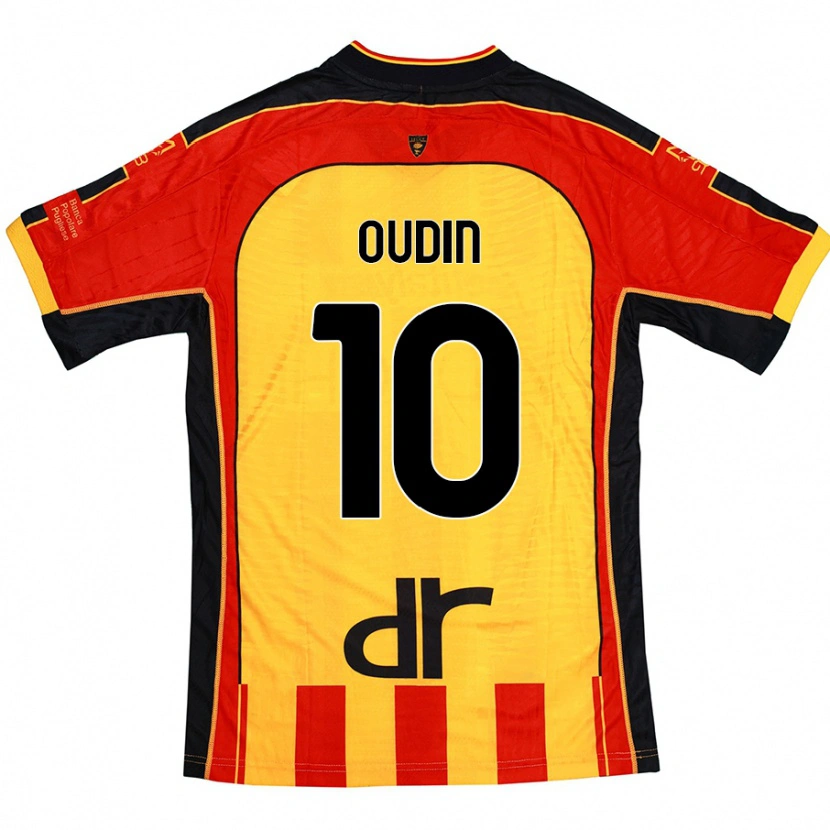 Danxen Niño Camiseta Rémi Oudin #10 Amarillo Rojo 1ª Equipación 2024/25 La Camisa