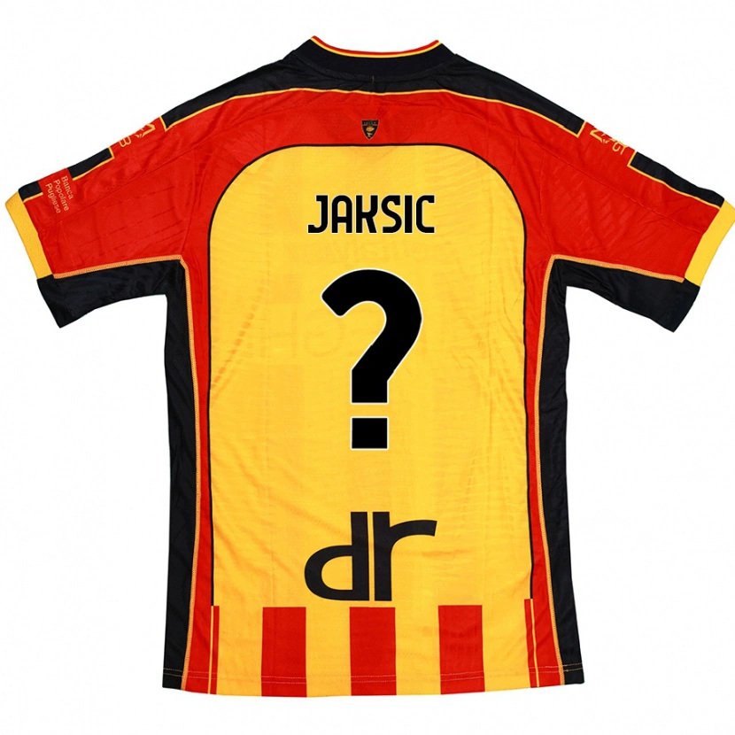 Danxen Niño Camiseta Ilija Jaksic #0 Amarillo Rojo 1ª Equipación 2024/25 La Camisa