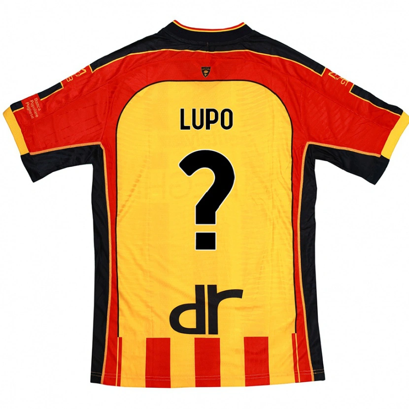 Danxen Niño Camiseta Christian Lupo #0 Amarillo Rojo 1ª Equipación 2024/25 La Camisa