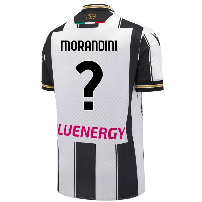 Danxen Niño Camiseta Federico Morandini #0 Blanco Negro 1ª Equipación 2024/25 La Camisa