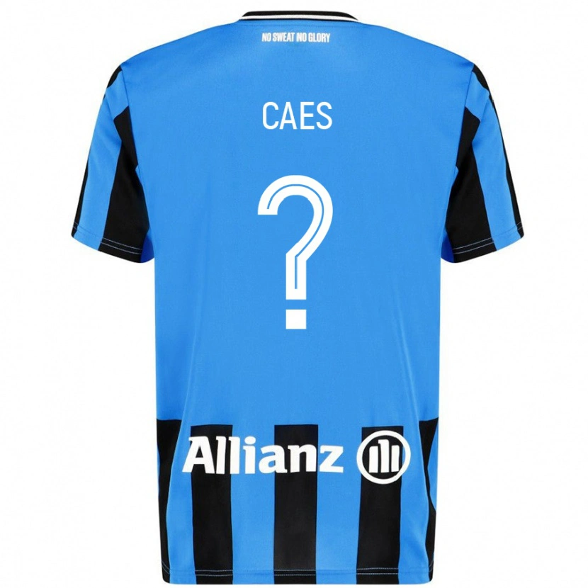 Danxen Niño Camiseta Jippe Caes #0 Azul Cielo Negro 1ª Equipación 2024/25 La Camisa