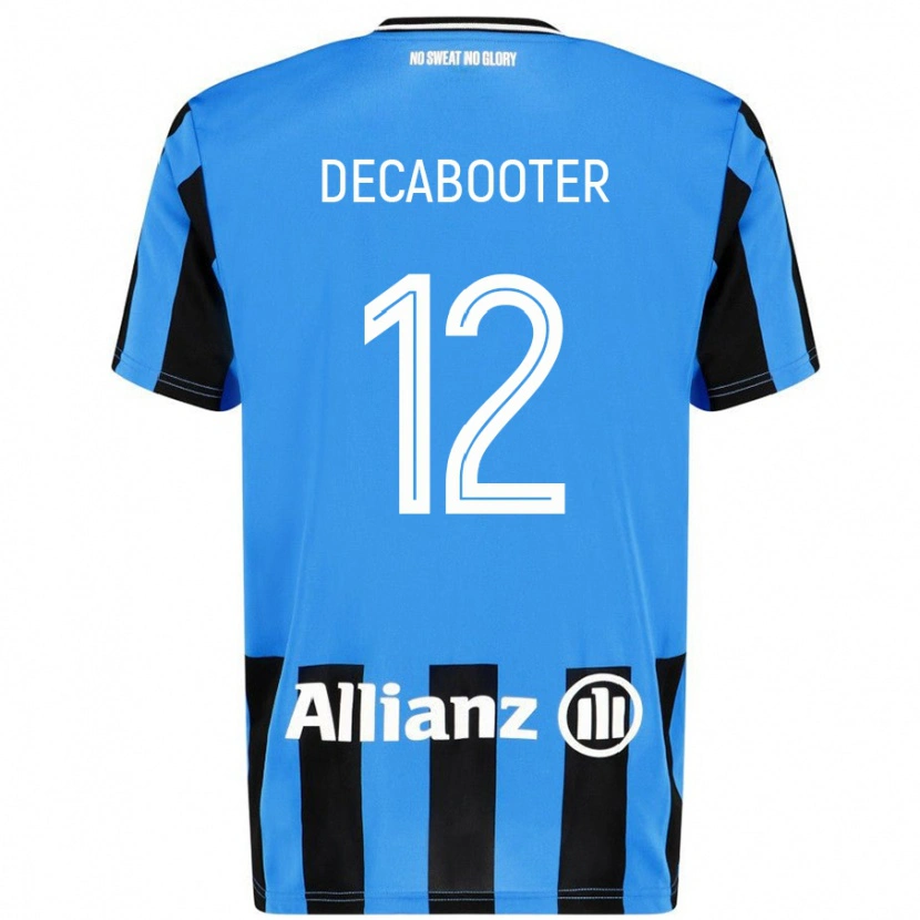 Danxen Niño Camiseta Marith Decabooter #12 Azul Cielo Negro 1ª Equipación 2024/25 La Camisa