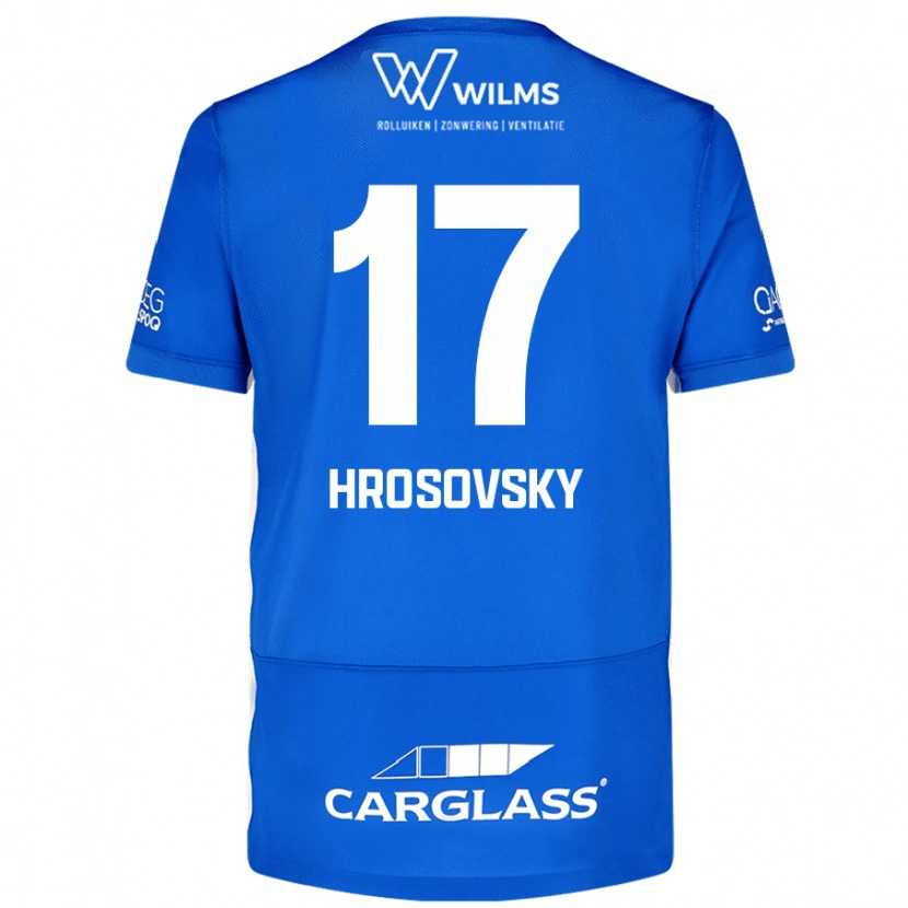 Danxen Niño Camiseta Patrik Hrosovsky #17 Azul 1ª Equipación 2024/25 La Camisa