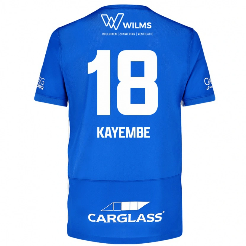 Danxen Niño Camiseta Joris Kayembe #18 Azul 1ª Equipación 2024/25 La Camisa