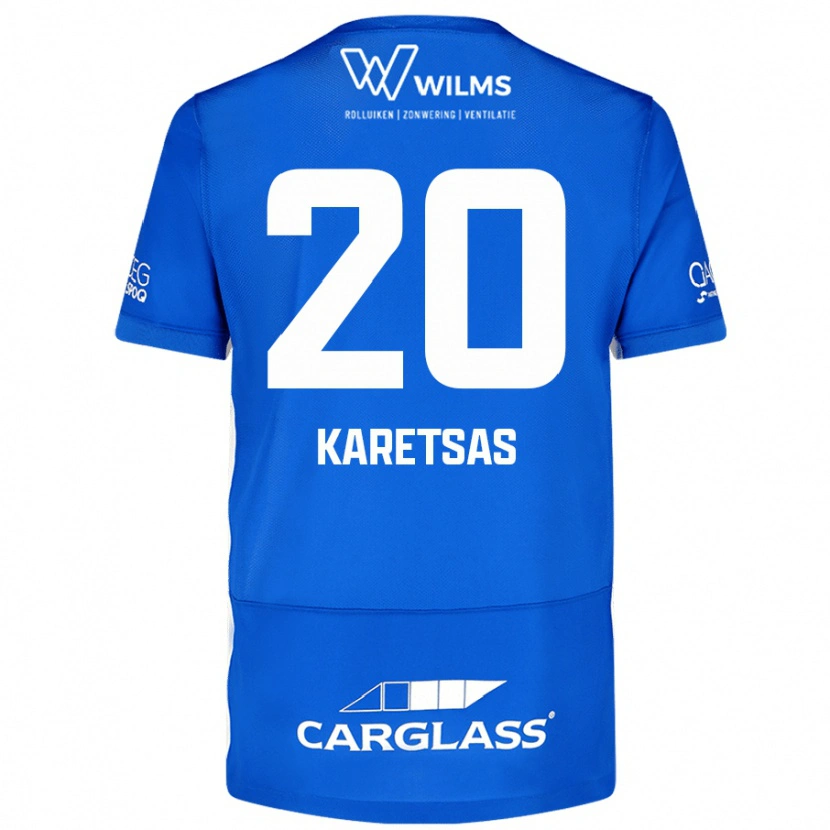 Danxen Niño Camiseta Konstantinos Karetsas #20 Azul 1ª Equipación 2024/25 La Camisa