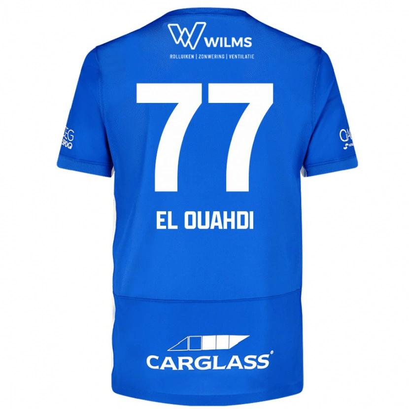 Danxen Niño Camiseta Zakaria El Ouahdi #77 Azul 1ª Equipación 2024/25 La Camisa