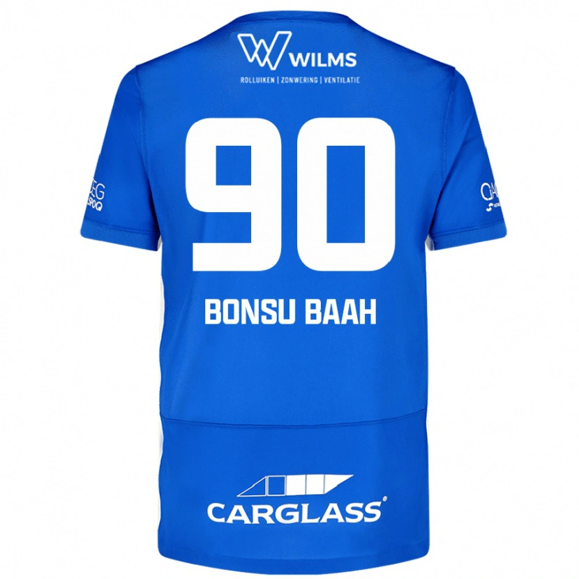 Danxen Niño Camiseta Christopher Bonsu Baah #90 Azul 1ª Equipación 2024/25 La Camisa