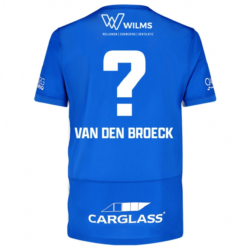 Danxen Niño Camiseta Kobe Van Den Broeck #0 Azul 1ª Equipación 2024/25 La Camisa