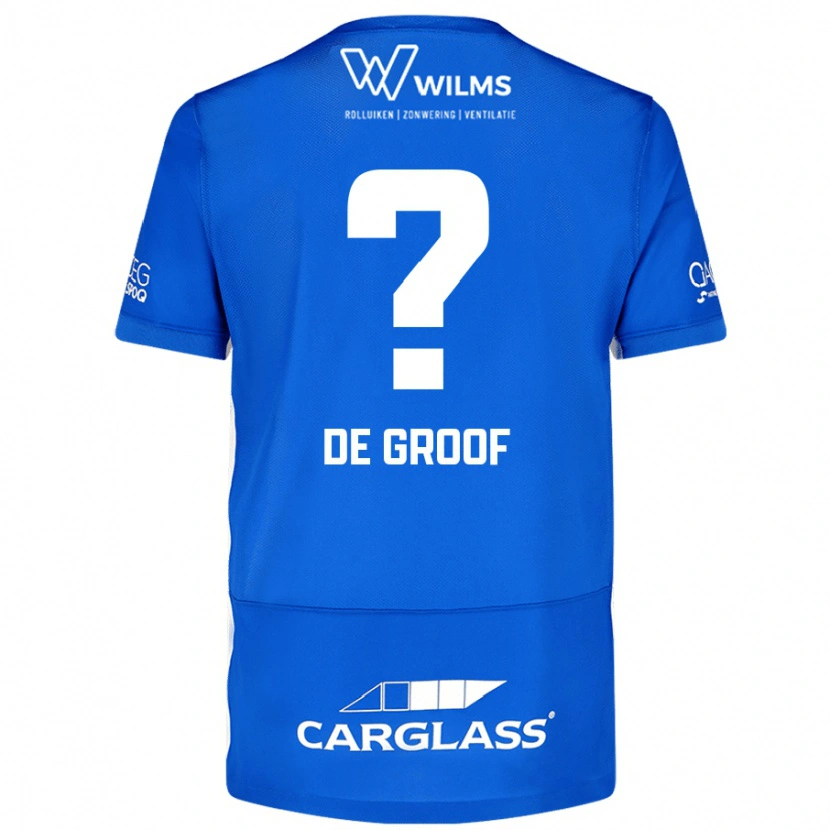 Danxen Niño Camiseta Jens De Groof #0 Azul 1ª Equipación 2024/25 La Camisa