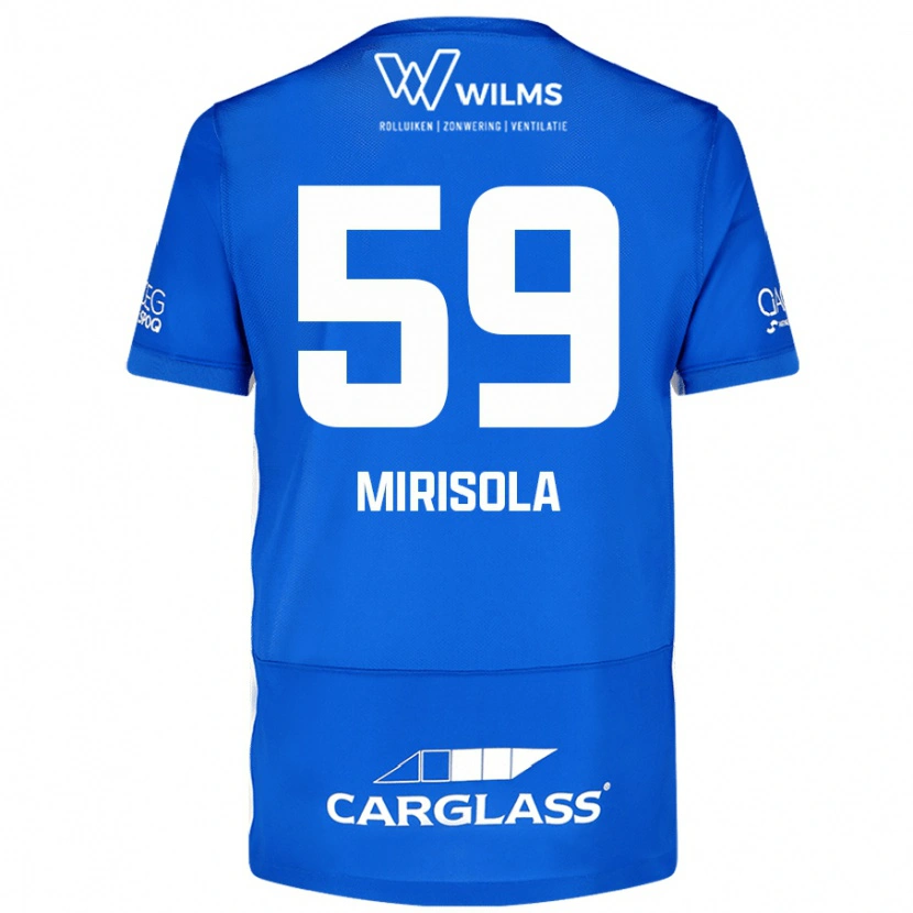 Danxen Niño Camiseta Robin Mirisola #59 Azul 1ª Equipación 2024/25 La Camisa