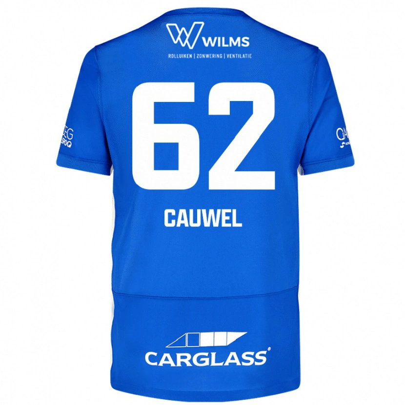 Danxen Niño Camiseta Michiel Cauwel #62 Azul 1ª Equipación 2024/25 La Camisa