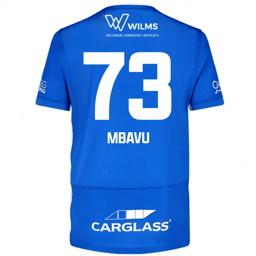 Danxen Niño Camiseta Elie Mbavu #73 Azul 1ª Equipación 2024/25 La Camisa