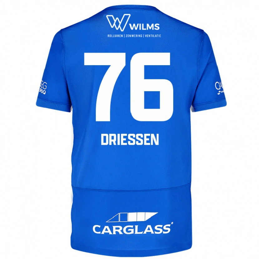 Danxen Niño Camiseta Jelle Driessen #76 Azul 1ª Equipación 2024/25 La Camisa