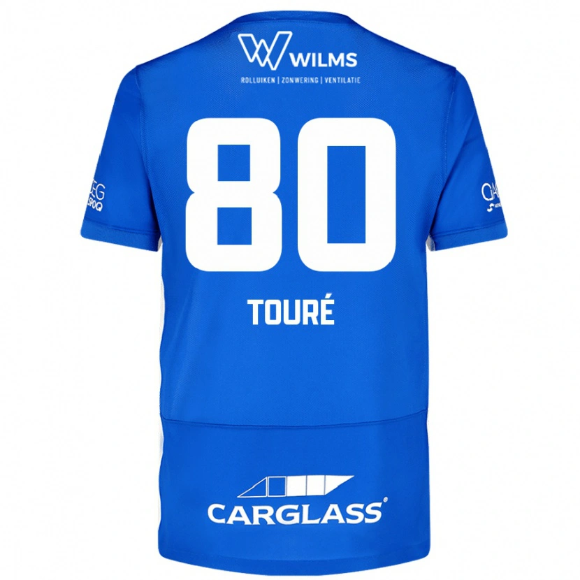 Danxen Niño Camiseta Saïdou Touré #80 Azul 1ª Equipación 2024/25 La Camisa