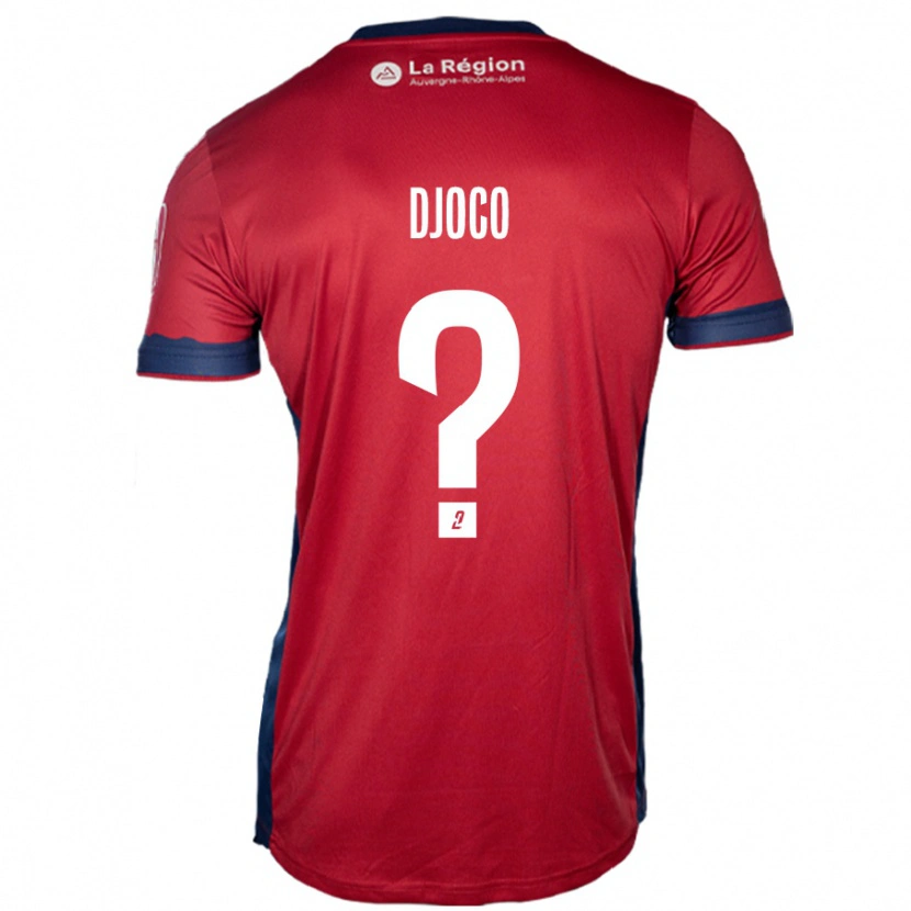 Danxen Niño Camiseta Ouparine Djoco #0 Borgoña Claro 1ª Equipación 2024/25 La Camisa