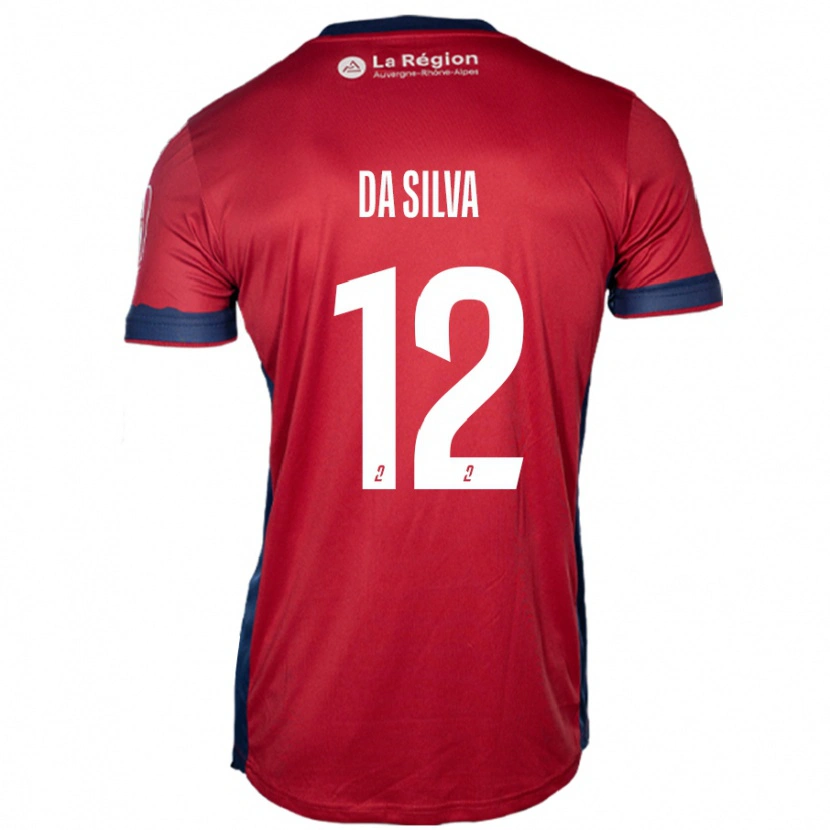 Danxen Niño Camiseta Damien Da Silva #12 Borgoña Claro 1ª Equipación 2024/25 La Camisa