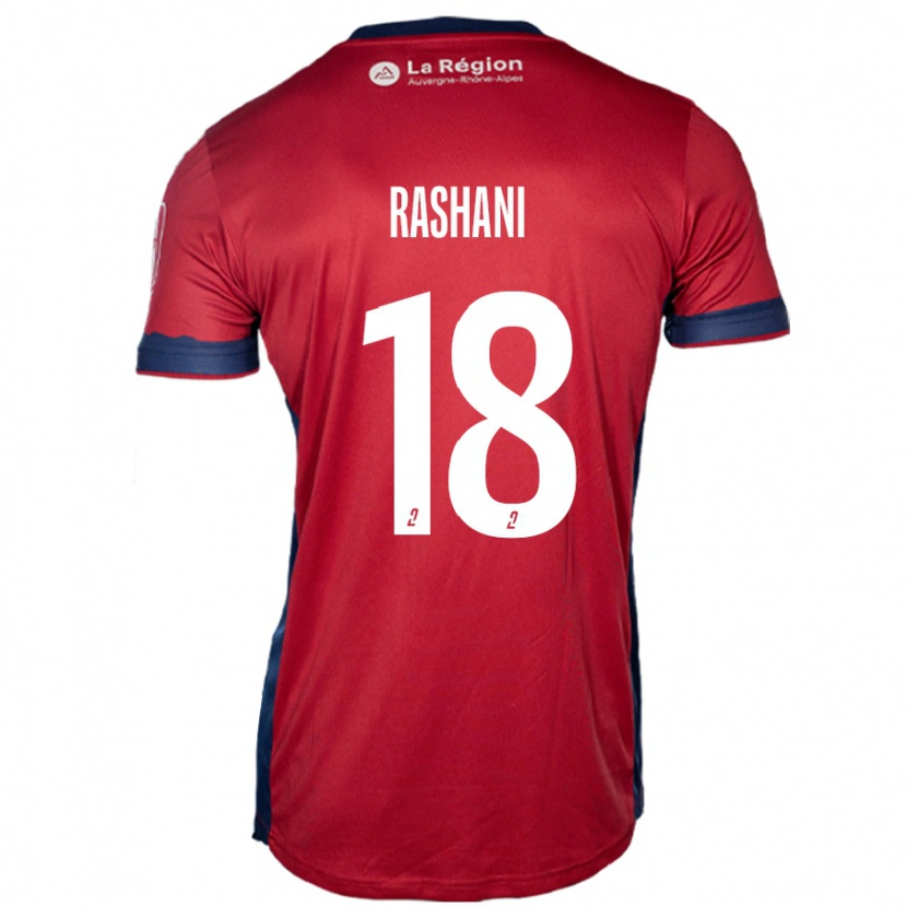 Danxen Niño Camiseta Elbasan Rashani #18 Borgoña Claro 1ª Equipación 2024/25 La Camisa