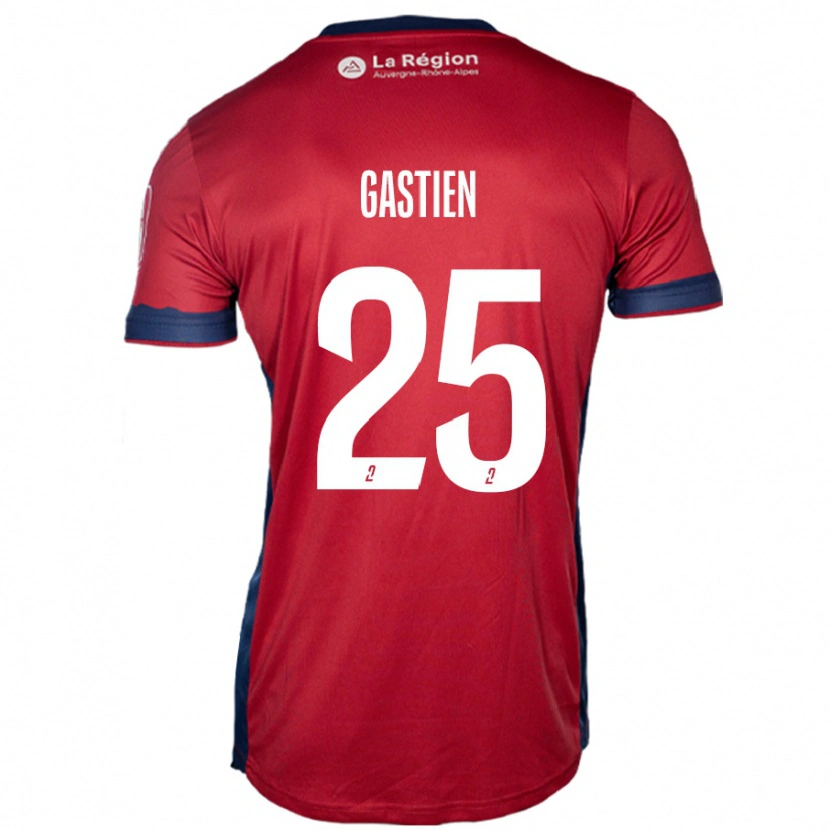 Danxen Niño Camiseta Johan Gastien #25 Borgoña Claro 1ª Equipación 2024/25 La Camisa