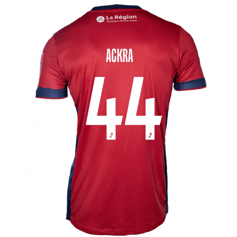 Danxen Niño Camiseta Allan Ackra #44 Borgoña Claro 1ª Equipación 2024/25 La Camisa