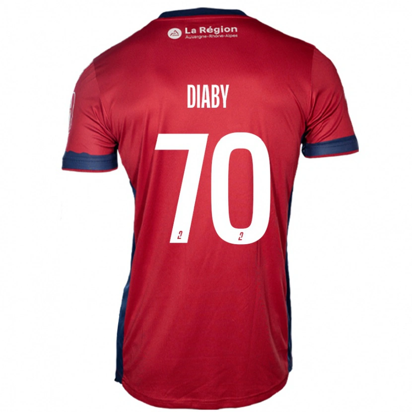 Danxen Niño Camiseta Yadaly Diaby #70 Borgoña Claro 1ª Equipación 2024/25 La Camisa