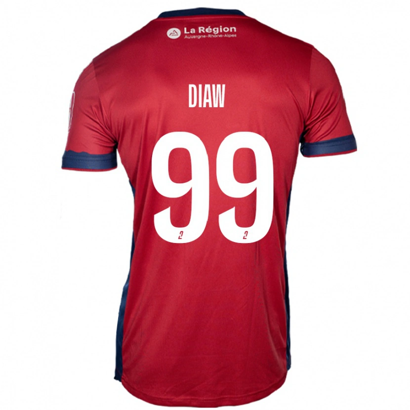 Danxen Niño Camiseta Mory Diaw #99 Borgoña Claro 1ª Equipación 2024/25 La Camisa