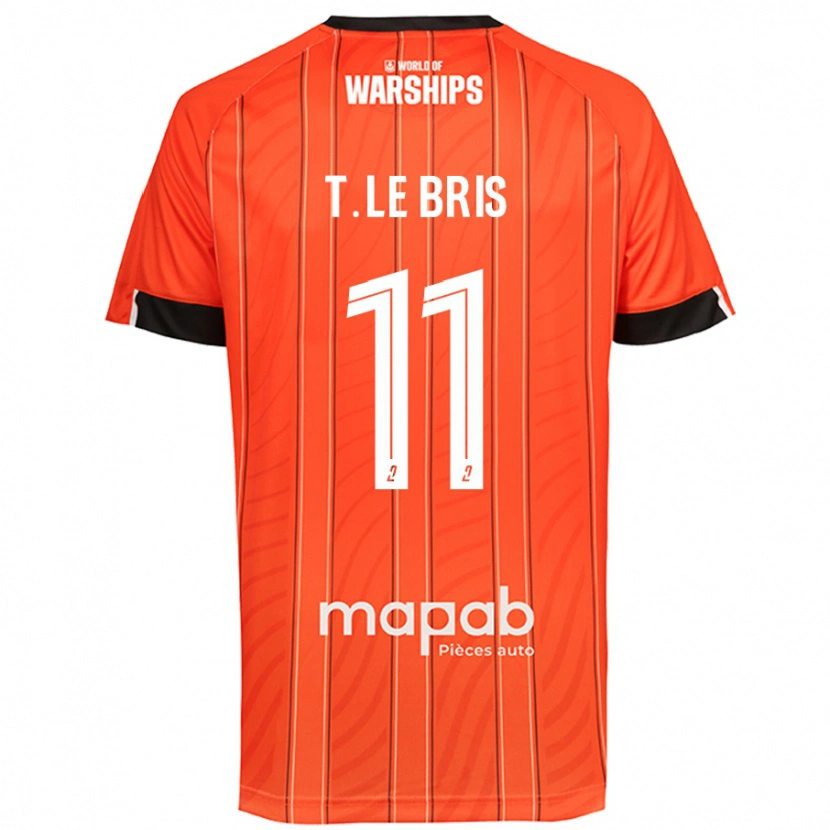 Danxen Niño Camiseta Théo Le Bris #11 Naranja 1ª Equipación 2024/25 La Camisa