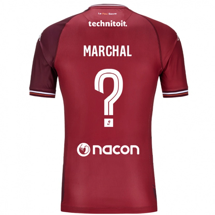 Danxen Niño Camiseta Adam Marchal #0 Rojo Granata 1ª Equipación 2024/25 La Camisa