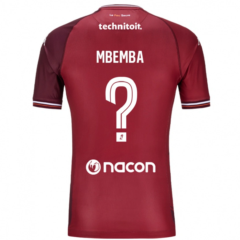 Danxen Niño Camiseta Abdallah Mbemba #0 Rojo Granata 1ª Equipación 2024/25 La Camisa