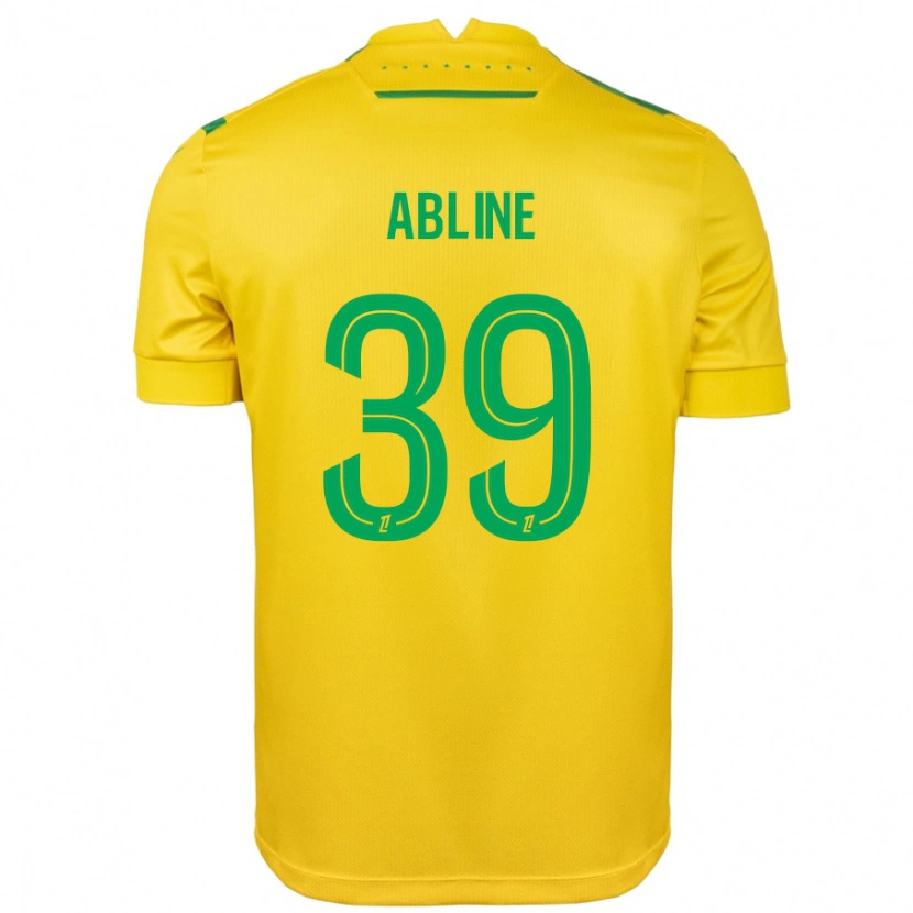 Danxen Niño Camiseta Matthis Abline #39 Amarillo Verde 1ª Equipación 2024/25 La Camisa