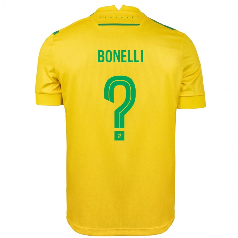 Danxen Niño Camiseta Lucas Bonelli #0 Amarillo Verde 1ª Equipación 2024/25 La Camisa